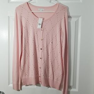 New York & Company Pink Cardigan